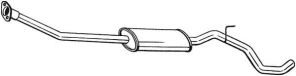 Bosal 286-277 - Stredný tlmič -