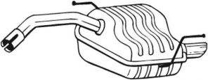 Bosal 100-171 - Zadný tlmič -