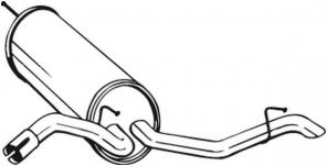 Bosal 105-233 - Zadný tlmič