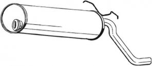 Bosal 135-569 - Zadný tlmič -