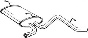 Bosal 141-007 - Zadný tlmič -