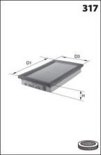 Mecafilter ELP 3343 - Vzduchový filter -