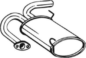 Bosal 145-191 - Zadný tlmič -