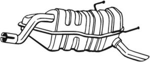 Bosal 148-045 - Zadný tlmič
