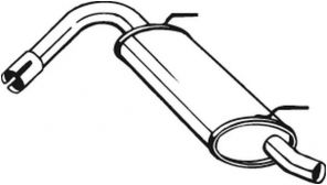 Bosal 148-135 - Zadný tlmič -