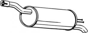 Bosal 148-339 - Zadný tlmič -