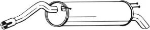 Bosal 148-345 - Zadný tlmič -