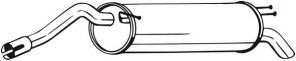Bosal 148-347 - Zadný tlmič -