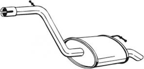 Bosal 154-181 - Zadný tlmič -