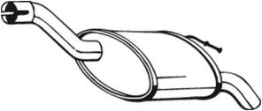 Bosal 154-293 - Zadný tlmič -