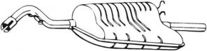 Bosal 154-537 - Zadný tlmič -