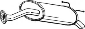 Bosal 163-393 - Zadný tlmič -