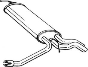 Bosal 175-087 - Zadný tlmič -