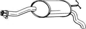 Bosal 175-299 - Stredný tlmič -