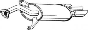 Bosal 177-243 - Zadný tlmič -
