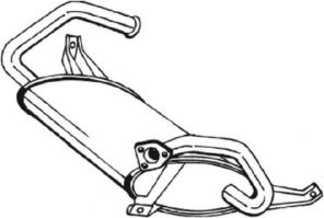 Bosal 177-275 - Zadný tlmič -