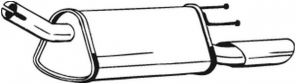 Bosal 185-371 - Zadný tlmič -
