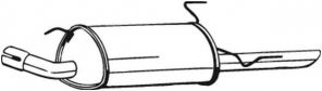 Bosal 185-405 - Zadný tlmič -