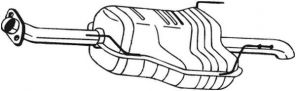Bosal 185-551 - Zadný tlmič -