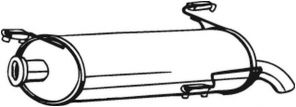 Bosal 190-219 - Zadný tlmič -