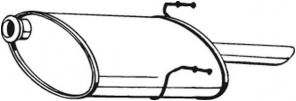 Bosal 190-861 - Zadný tlmič -