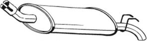 Bosal 200-017 - Zadný tlmič