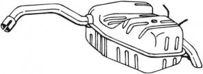 Bosal 200-105 - Zadný tlmič