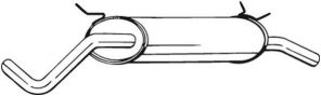 Bosal 200-229 - Zadný tlmič -
