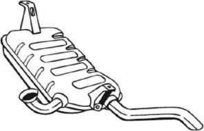 Bosal 200-809 - Zadný tlmič -