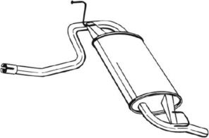 Bosal 219-133 - Zadný tlmič