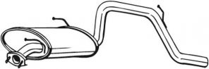 Bosal 219-381 - Zadný tlmič -