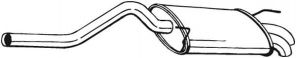Bosal 227-105 - Zadný tlmič -