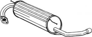 Bosal 228-003 - Zadný tlmič -