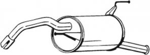Bosal 228-145 - Zadný tlmič -