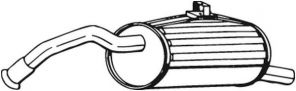 Bosal 228-205 - Zadný tlmič -