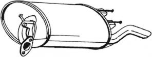 Bosal 228-443 - Zadný tlmič -