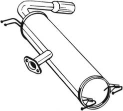 Bosal 228-467 - Zadný tlmič -