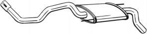 Bosal 233-605 - Zadný tlmič -