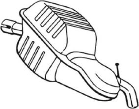 Bosal 235-147 - Zadný tlmič -