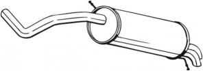 Bosal 278-107 - Zadný tlmič -