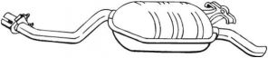 Bosal 278-209 - Zadný tlmič -
