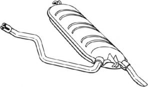 Bosal 278-235 - Zadný tlmič -