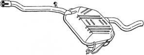 Bosal 278-325 - Stredný tlmič