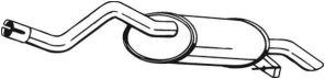 Bosal 278-423 - Zadný tlmič -