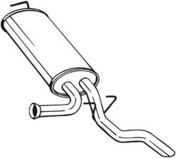 Bosal 278-651 - Zadný tlmič -