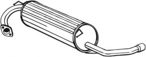 Bosal 278-839 - Zadný tlmič -