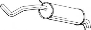 Bosal 279-757 - Zadný tlmič -