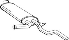 Bosal 279-911 - Zadný tlmič -