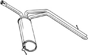 Bosal 281-795 - Zadný tlmič -