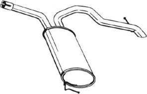 Bosal 281-797 - Zadný tlmič -